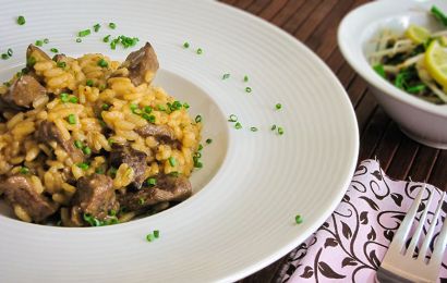 Risoto de Filé Mignon