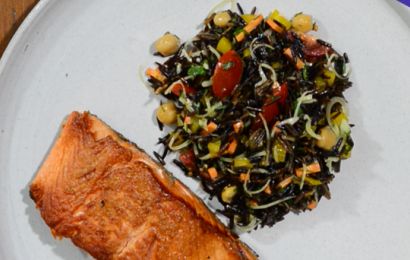 Salada de Arroz Selvagem