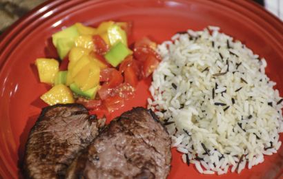 Arroz Naturalista com Filé Mignon