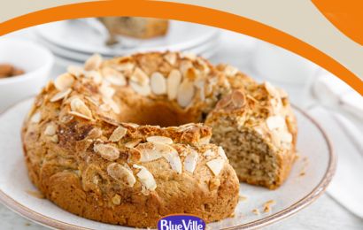 Bolo de amêndoas sem glúten e lactose 