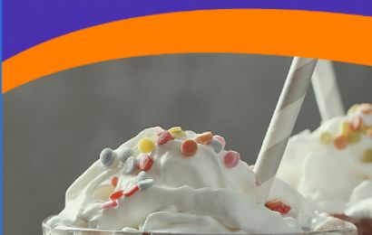 Milkshake saudável de chocolate 