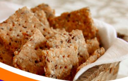 Biscoito de arroz salgado 